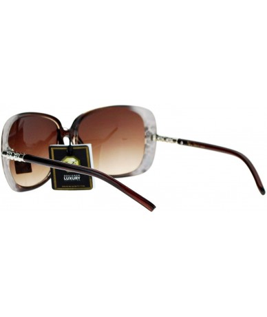 Oversized Womens Rod Temple Celebrity Oversize Butterfly Sunglasses - Brown - CZ121PFRZ67 $19.45