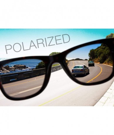 Rectangular Surge Polarized Sunglasses by Dimensional Optics - Agent Orange - C218D465625 $39.22