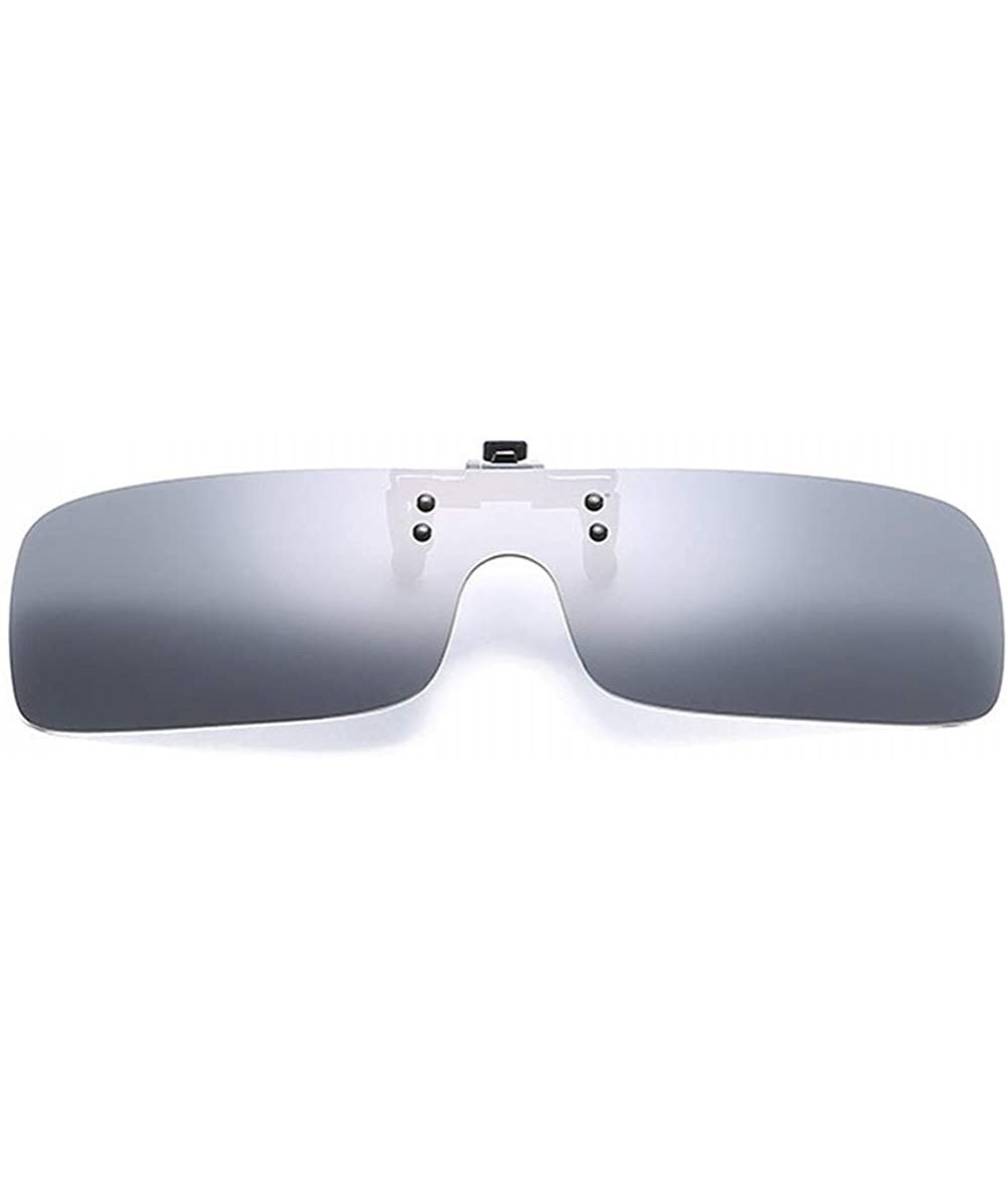 Rectangular Polarized Clip on Sunglasses Anti Glare for Prescription Eyeglasses Clip - Type 1 - C418OYTW7L6 $16.69