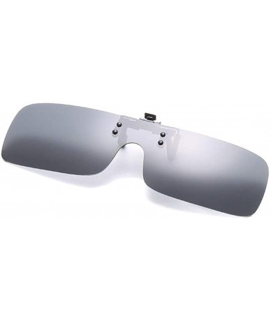 Rectangular Polarized Clip on Sunglasses Anti Glare for Prescription Eyeglasses Clip - Type 1 - C418OYTW7L6 $16.69