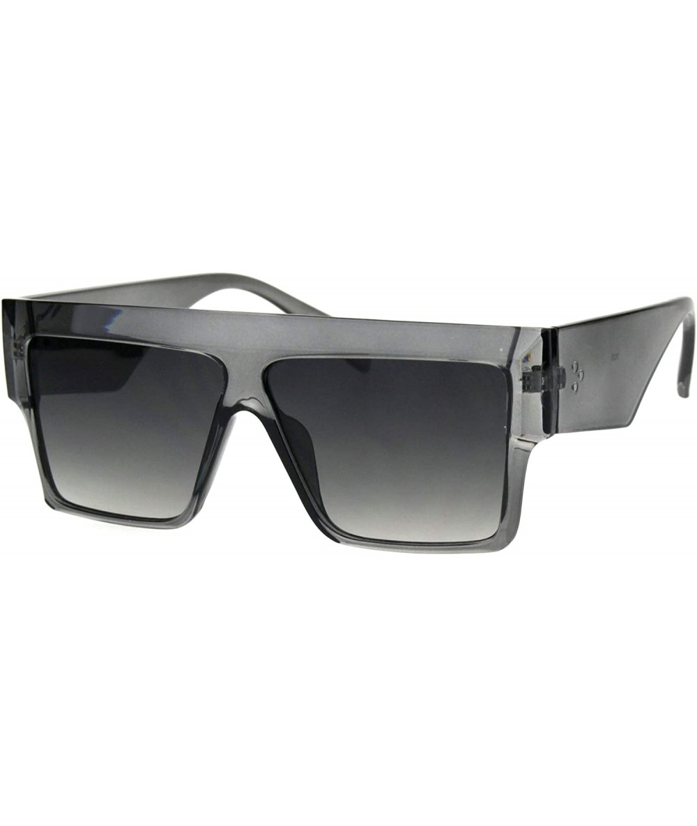 Square Flat Top Square Sunglasses Womens Modern Fashion Boyfriend Shades UV 400 - Grey - CG18O8TLWOW $20.13