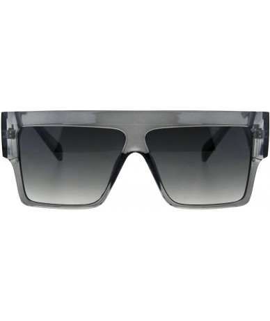 Square Flat Top Square Sunglasses Womens Modern Fashion Boyfriend Shades UV 400 - Grey - CG18O8TLWOW $20.13