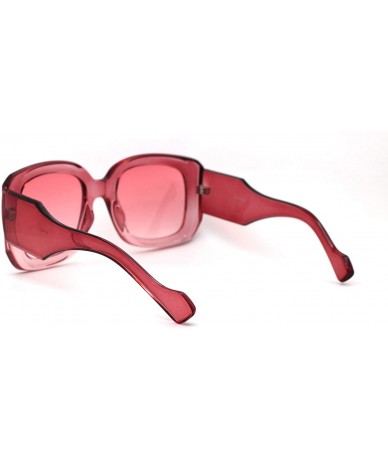 Butterfly Womens Thick Plastic 90s Mod Butterfly Designer Sunglasses - All Pink - CW19623U4LC $23.32