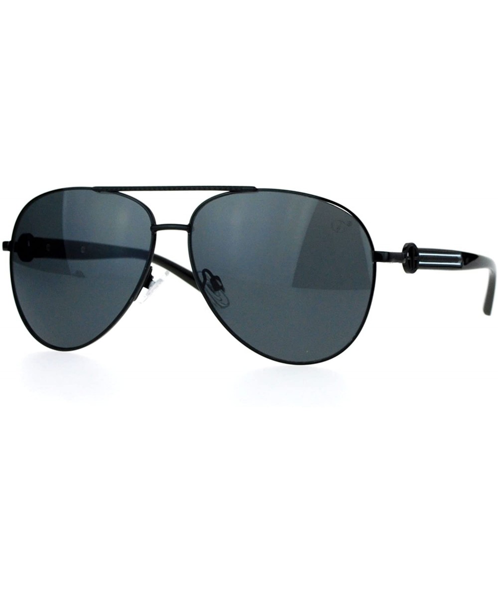 Aviator Unisex Aviator Sunglasses Classic Designer Fashion Aviators UV 400 - Black - CC188523Z6O $19.62