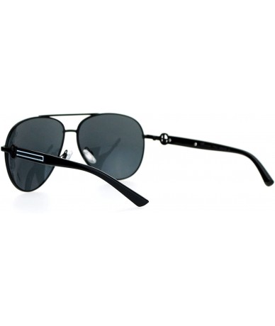 Aviator Unisex Aviator Sunglasses Classic Designer Fashion Aviators UV 400 - Black - CC188523Z6O $19.62