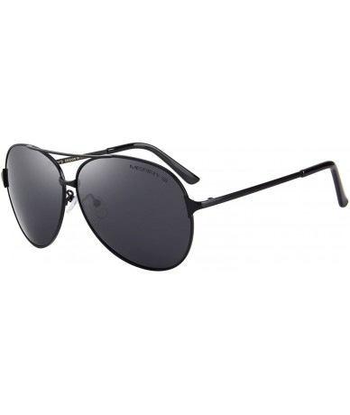 Aviator Men/Women Aviation Polarized Driving Sunglasses 100% UV Protection S8008 - Black - CU185DUEGXE $23.39