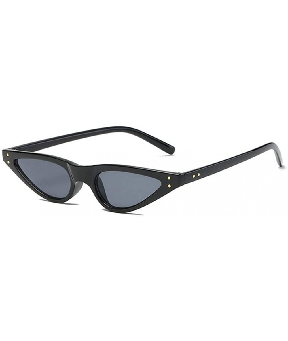 Cat Eye Cat Eye Sunglasses - Goggles Retro Vintage Lightweight UV 400 Protection - G - C5180RUYZIL $14.28