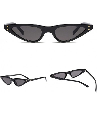 Cat Eye Cat Eye Sunglasses - Goggles Retro Vintage Lightweight UV 400 Protection - G - C5180RUYZIL $14.28