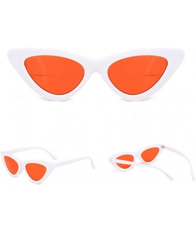 Goggle Retro Vintage Fashion Cat Eye Sunglasses for Women Goggles Plastic Frame (H) - H - CM199ATGCX9 $17.88