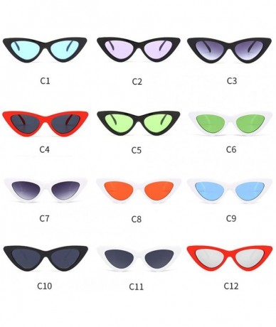 Cat Eye Clearance! Women Fashion Cat Eye Sunglasses-Fashion Shades Candy Colored Integrated UV Protection Sun Glasses (K) - C...