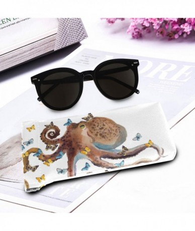 Butterfly Sunglasses Octopus Butterfly Microfiber Interior - CT194K5I0HU $62.55