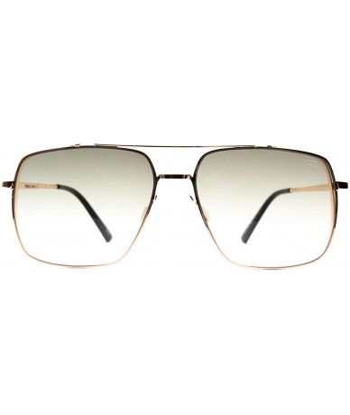 Square F055 Classic Square- for Mens 100% UV PROTECTION - Gold-lightgreendegrade - CS192TH7E4N $36.41