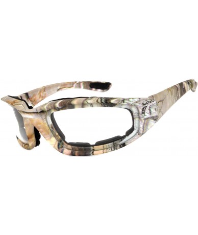 Goggle 12 Pieces Per Case Wholesale Lot Motorcycle CAMO Padded Foam Sport Glasses - 12-moto-camo2-clear - C718CWSQK2I $78.43