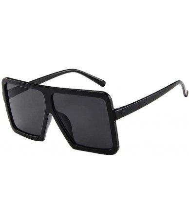 Oversized Oversize Sunglasses Vintage Mirrored - B - CS196ETTAME $16.22