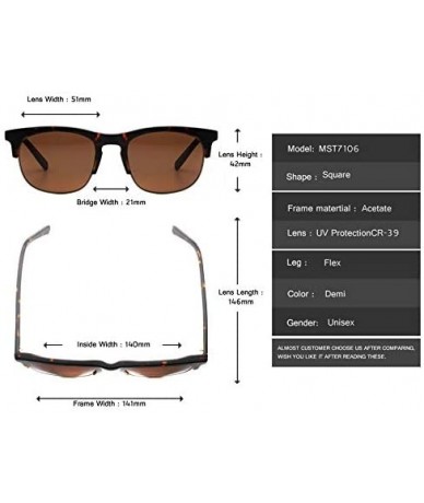 Square Men women square shape classic design sunglasses UV Protection - Demi - CV18LYRDGHL $47.74