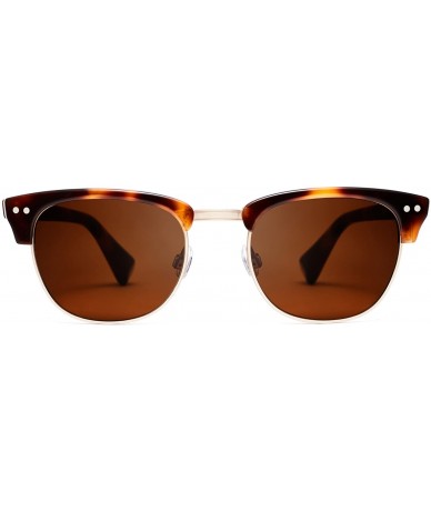 Round Legend - Non-Polarized Round Women's & Men's Sunglasses - 50 mm - Oak Tortoise / Brown - CJ18DIZTD56 $81.29