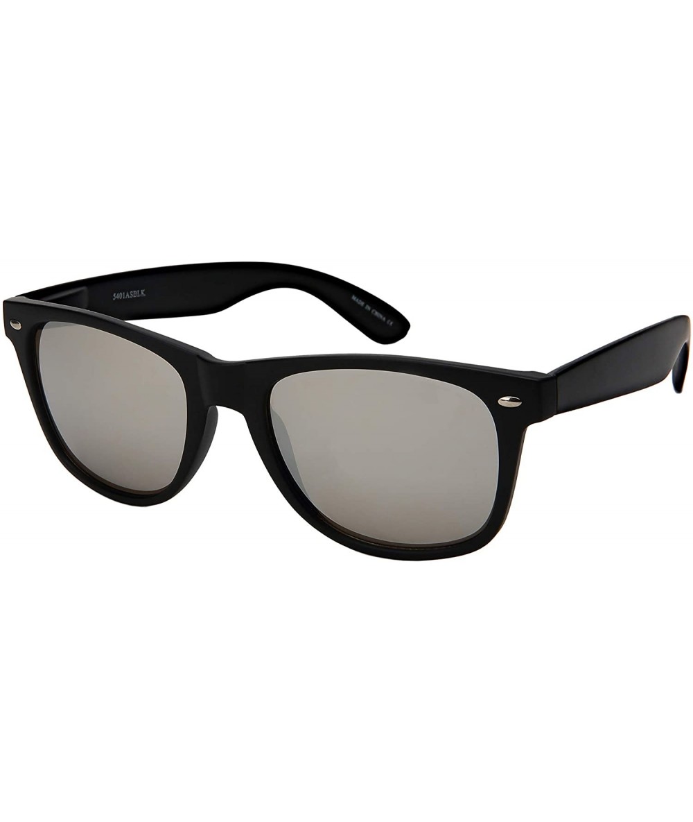 Wayfarer Buy 1 Get 2 Free Horn Rimmed Sunglasses for Men Women w/Spring Hinge 5401ASBLK-REV - CR18IHNHXOM $19.12