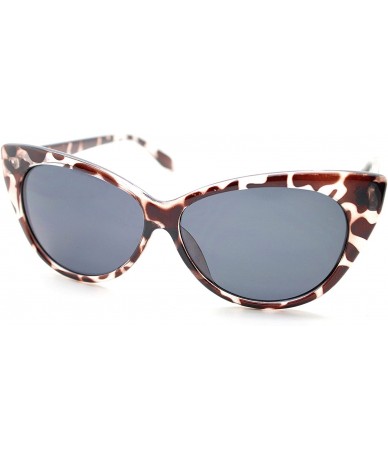 Cat Eye Women's Leopard Mirrrored Cat Eye 55mm Sunglasses - Leopard - CP11TVTS1LN $19.97