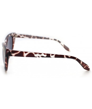 Cat Eye Women's Leopard Mirrrored Cat Eye 55mm Sunglasses - Leopard - CP11TVTS1LN $19.97