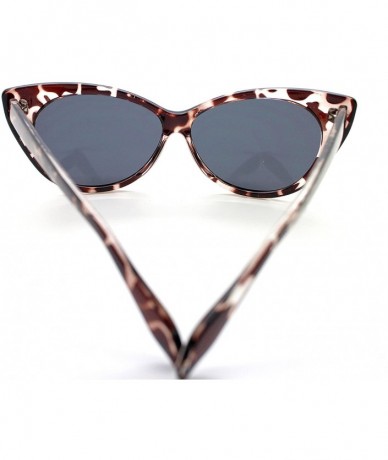 Cat Eye Women's Leopard Mirrrored Cat Eye 55mm Sunglasses - Leopard - CP11TVTS1LN $19.97