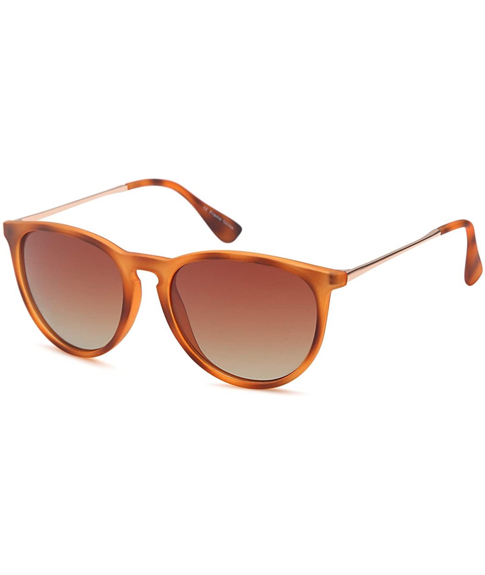 Sport Women's Polarized Sunglasses - Round Retro Mirrored Sunglasses Colors - CD182TEDQC8 $24.49