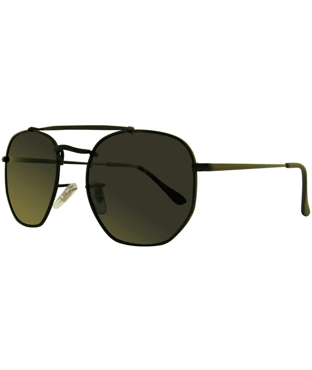 Oval polarized aviator sunglasses retro men and women sunglasses - Grey - CD18YKKOKR0 $30.40