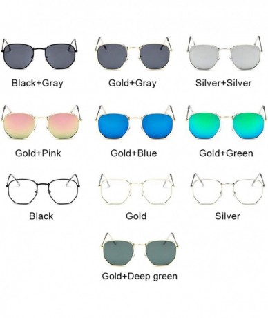 Oversized Shield Sunglasses Women Brand Designer Mirror Retro Sun Glasses Luxury Vintage Female - Gold Green - CI198ZKE6ZD $5...