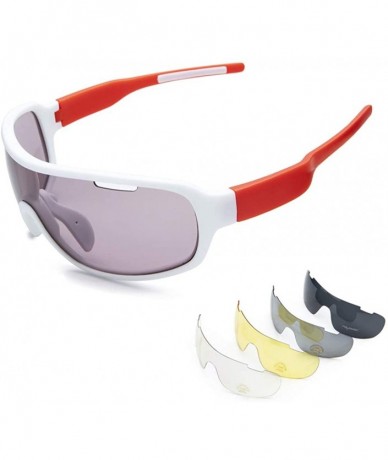 Sport Protection Polarized Sunglasses Interchangeable - Red+black - C318XAKMATE $33.36