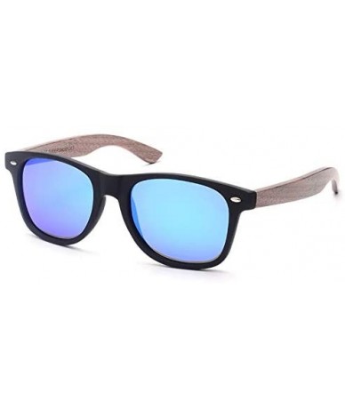 Semi-rimless Bamboo Sunglasses with Polarized lenses-Handmade Sunglasses Wood - Bronze - CD18LXT42Z3 $51.68