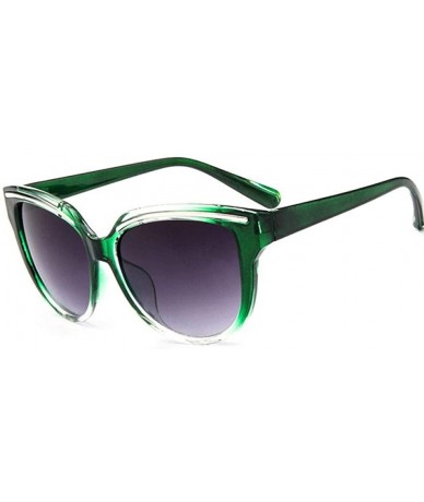 Aviator Fashion Classic Sunglasses Women Brand Designer Camellia Green - Bright Black - C518Y5W69LG $19.70