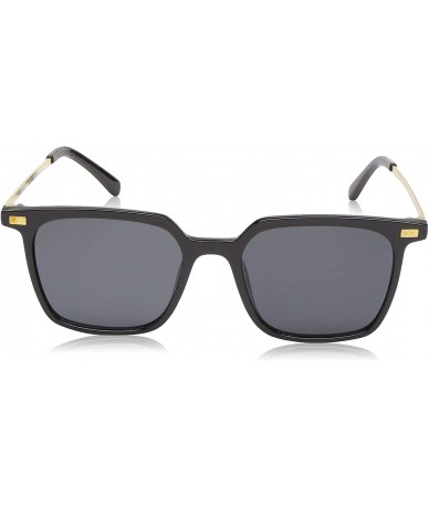 Square Metric Square Sunglasses - Black - C418NMDEWHG $28.64