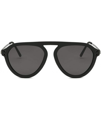 Oval Fashion Sunglasses For Women And Men- Width Sunglasses Integrated Sexy Vintage Glasses - D - CQ18ULHZZZM $16.83