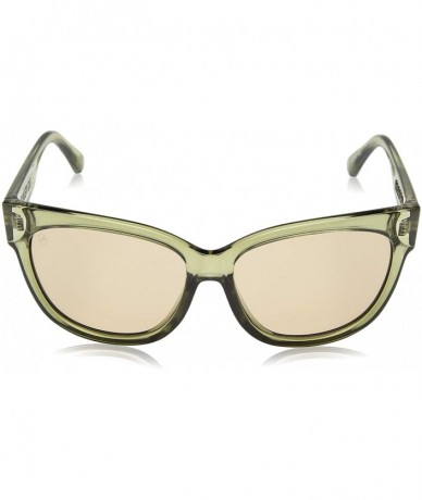 Cat Eye Women's Danger Cat Cateye Sunglasses - Gloss Olive Vintage Green - C518R8U3Q9I $92.18