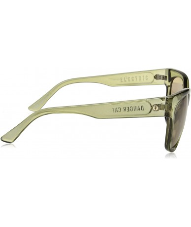 Cat Eye Women's Danger Cat Cateye Sunglasses - Gloss Olive Vintage Green - C518R8U3Q9I $92.18