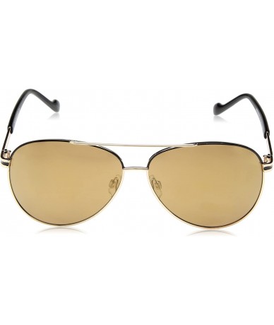 Aviator Men's R1390 Aviator Sunglasses- Gold/Black- 64 mm - CU129HH01XJ $77.94