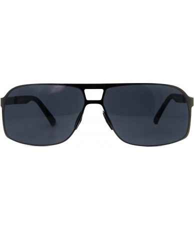 Aviator Man's Driving Metal Sunglasses Ultra Light ERGONOMIC DESIGN - Grey - CH18EOQ49DN $33.53