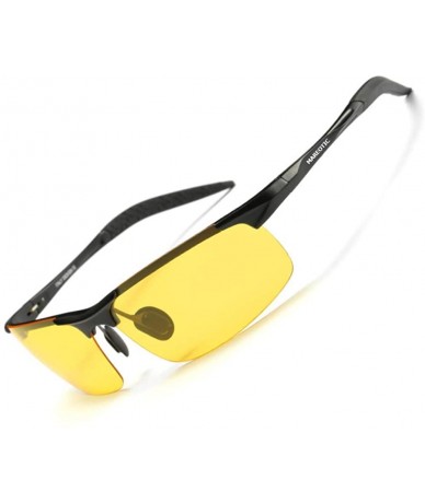 Rectangular Driving Polarized Sunglasses For Men & Women UV Protection Ultra Lightweight Al Mg - Rp-09 - C418S6K9HMT $35.33