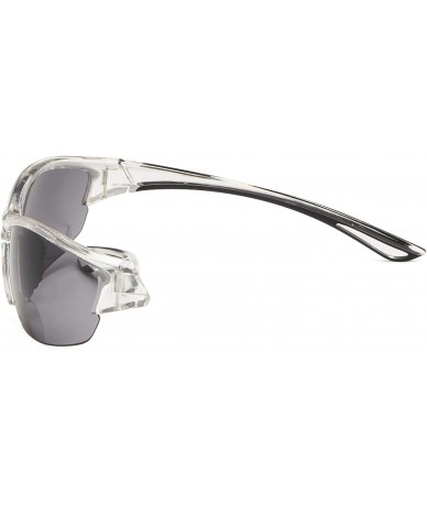 Sport Sports Bifocal Sunglasses Half-Frame UV 400 Protection Reading Sunglasses - Clear-grey-lens - C218NI2X444 $19.02