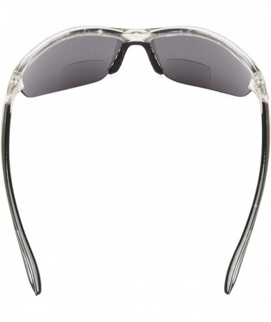 Sport Sports Bifocal Sunglasses Half-Frame UV 400 Protection Reading Sunglasses - Clear-grey-lens - C218NI2X444 $19.02