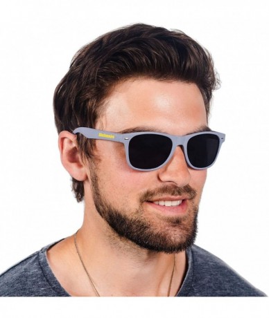 Oval Eco-Friendly Sunglasses for Men and Women with Polarized Lenses - Biodegradable Sunglasses - Cloud Gray - CH18W37M4K5 $3...