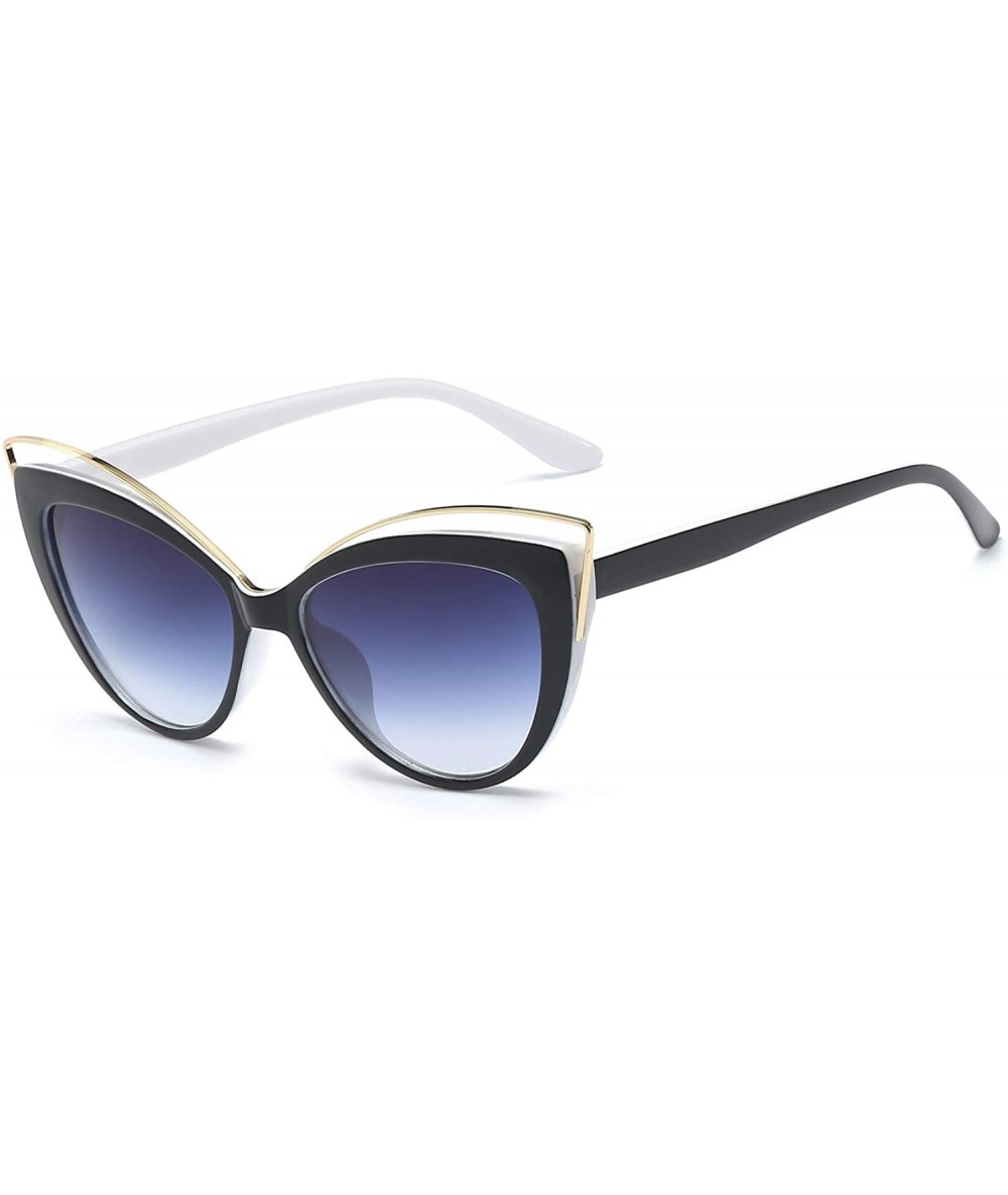 Wrap Retro Fashion Sunglasses Non-Polarized Personality Anti-UV Eyewear Casual Sunglasses - White - CH18A4Z030Y $18.94