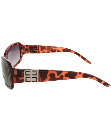 Rectangular Bifocal Sunglasses Rectangle Fashion Glasses - Light Tortoise - C4182RY7EYG $23.57