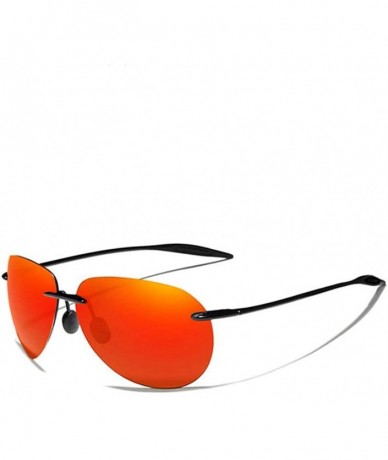 Rimless 2020 Men's rimless sunglasses rimless sunglasses for women - Red Mirror - CH1982YYW0H $50.00