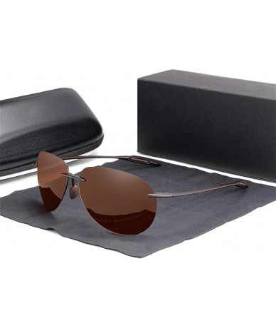 Rimless 2020 Men's rimless sunglasses rimless sunglasses for women - Red Mirror - CH1982YYW0H $50.00