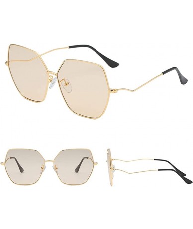 Square Fashion Man Women Sunglasses Irregular Shape Eyeglasses Glasses Vintage Retro Style Eyewear - A - CQ18ST4WDGG $20.54