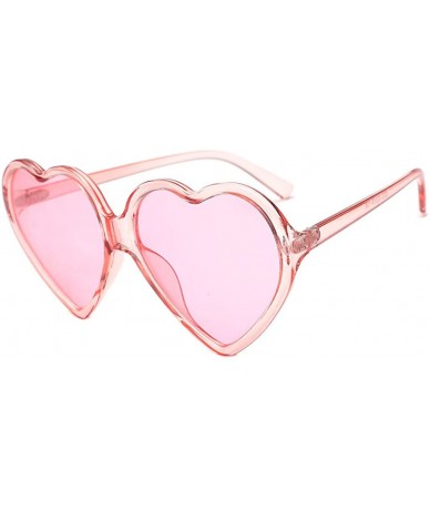 Round Heart Shape Sunglasses Cute Sweet Girls Stylish Goggle Love Heart-Shaped Sun Glasses Valentine's Day Present - C118SZXD...