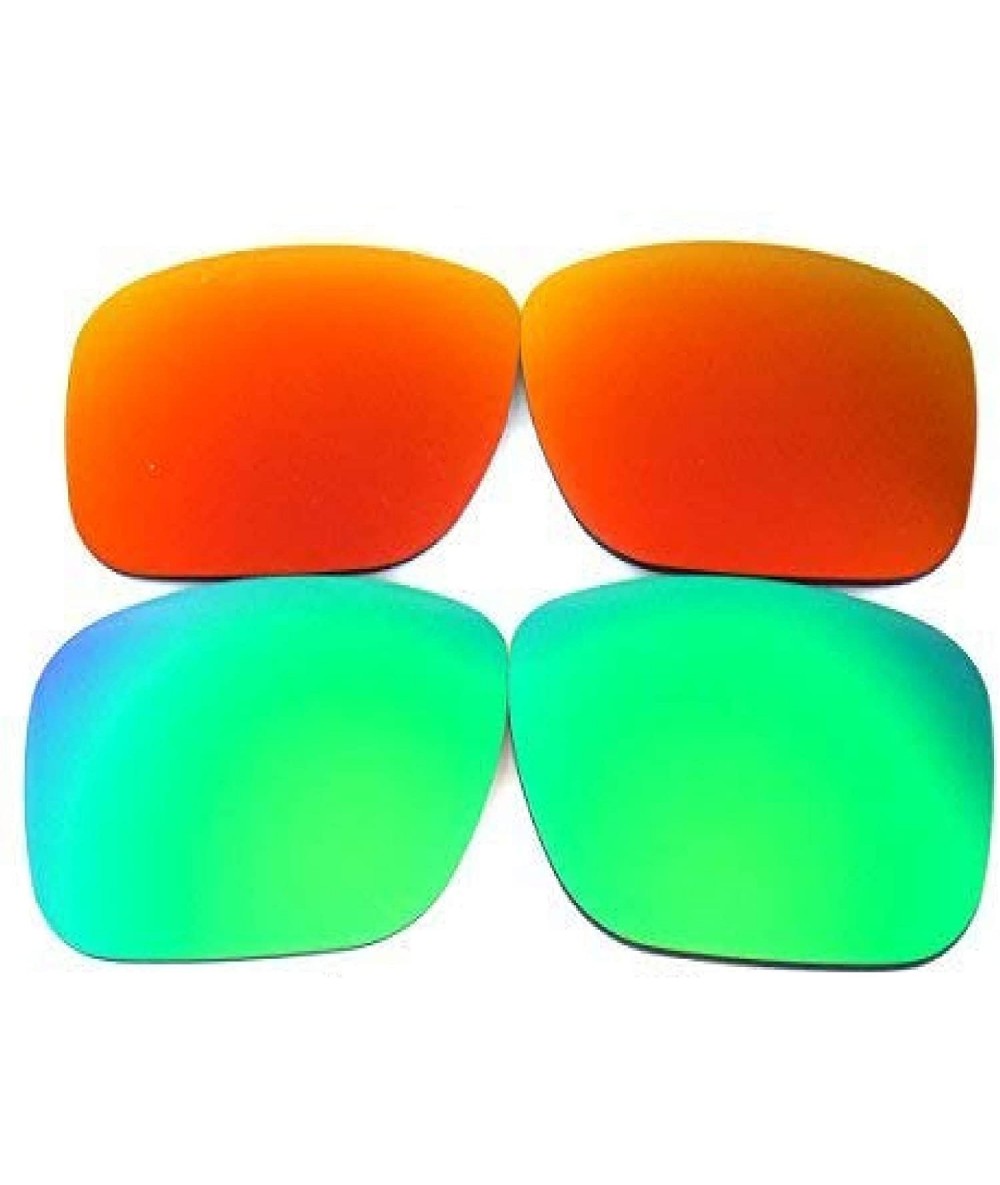 Oversized Replacement Lenses Holbrook Emerald Green&Red Color Polorized 2 Pairs-FREE S&H. - Green&red - CT127WJRPK1 $26.58