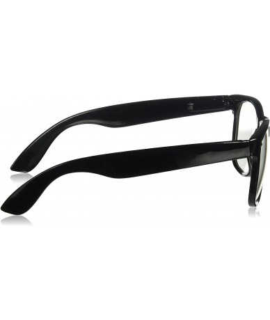 Cat Eye Retro Nerd Geek Oversized Black Framed Spring Temple Clear Lens Eye Glasses - C911JU4DP97 $19.70