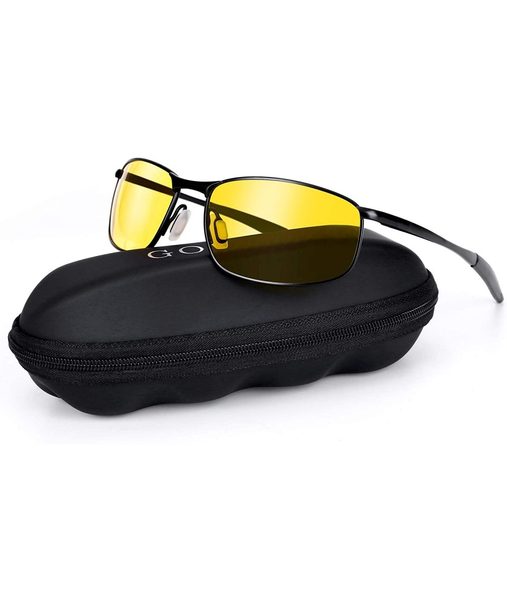 Aviator Driving Polarized Glasses Anti Glare - Night A1 - CE18A473NI5 $25.95