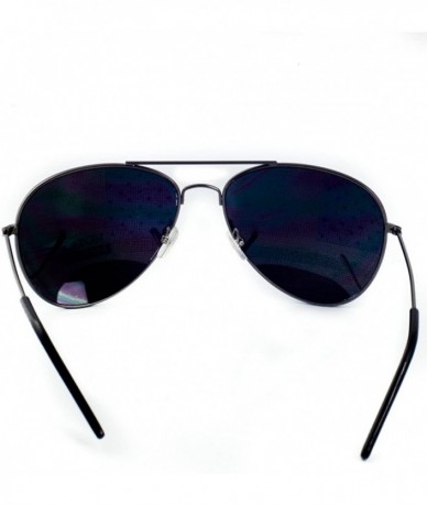 Wayfarer American Flag Mirror Novelty Decorative Sunglasses - Black - CZ12I8A0OKZ $19.08